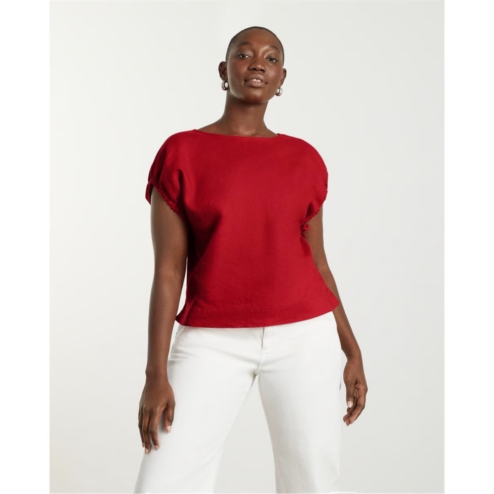 Everlane Red linen Women's Blouse